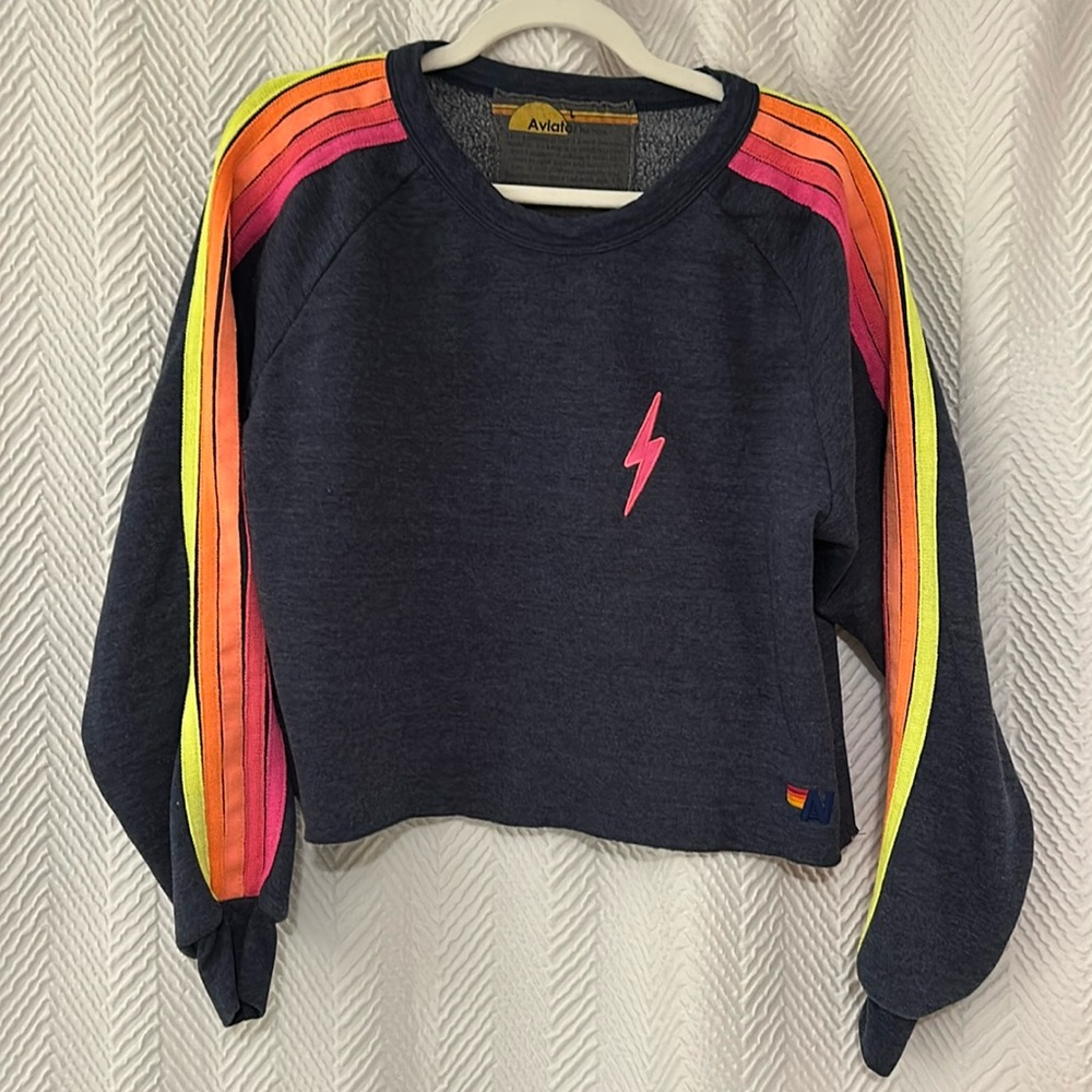Cropped Aviator Nation Sweatshirt